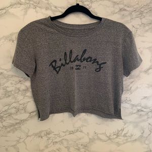Billabong Grey Cropped Tee-Shirt